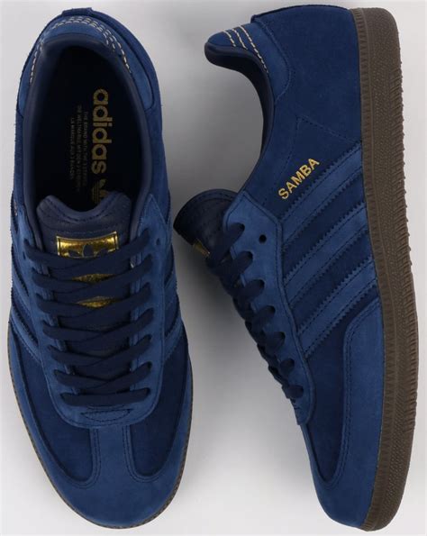 adidas samba blauwe veters|adidas samba blue suede.